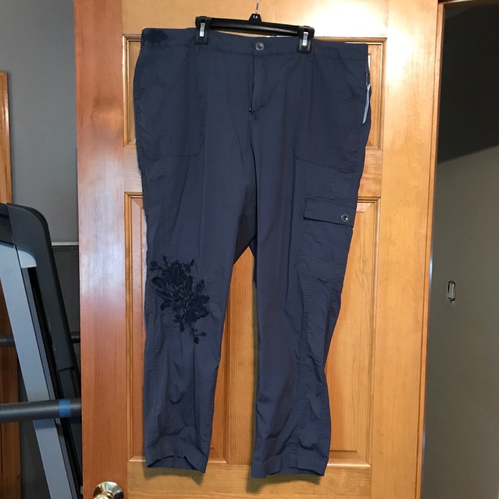 Blue cargo capris